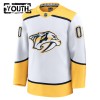 Lasten NHL Nashville Predators Pelipaita Custom Fanatics Premium Vieras 2024-25 Valkoinen
